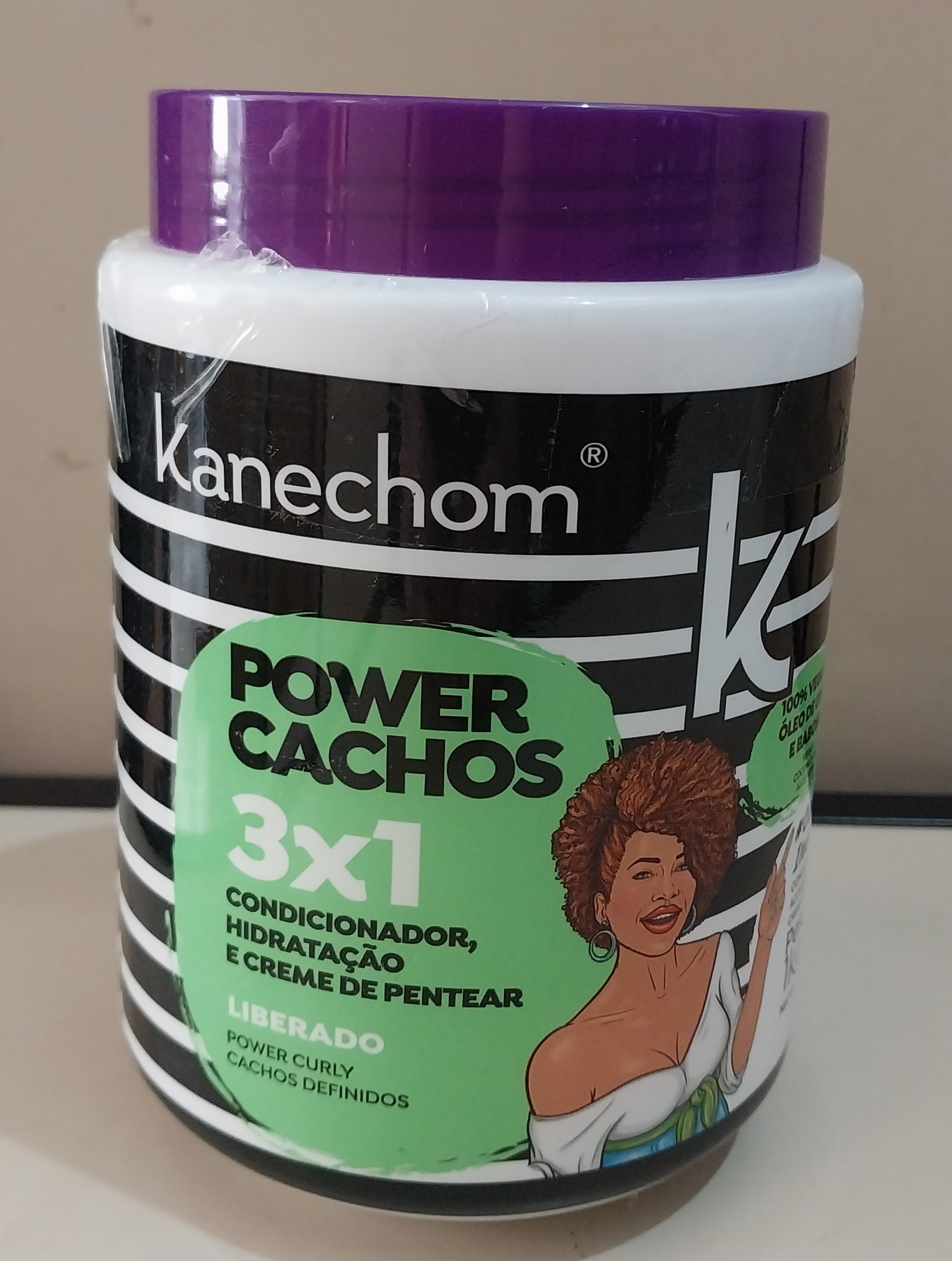 Vegan Power Cachos 3 in 1 Conditioner Combing Curly Hydration 1Kg - Kanechom