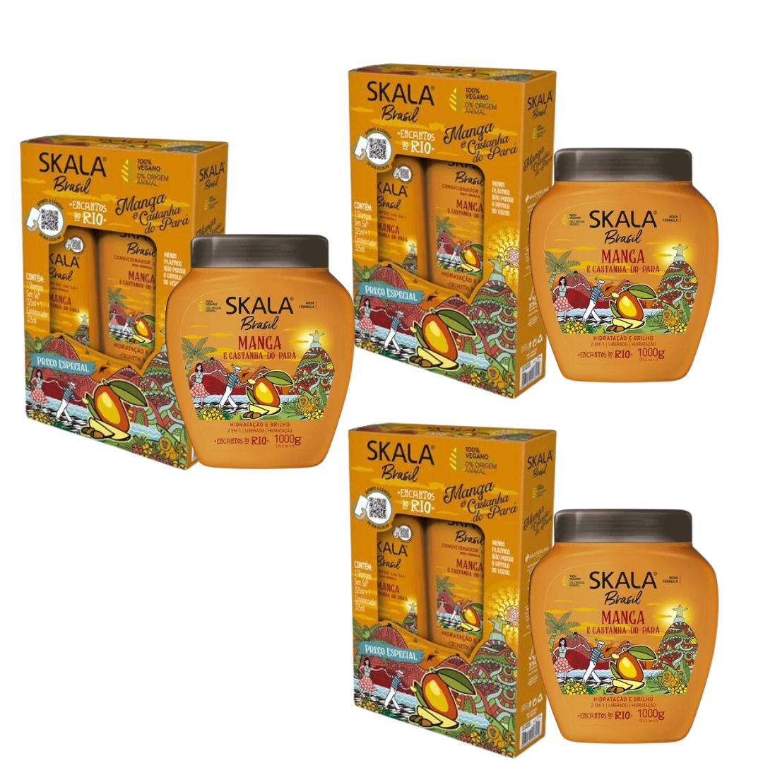 Skala Home Care Mango Hair Treatment Shampoo Conditioner Cream Care Set