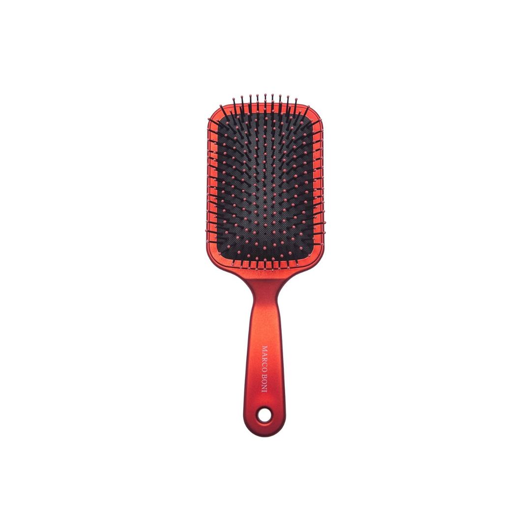 Brazilian Red Hair Combing Soft Touch Brush Racket Deluxe 8074 Marco Boni