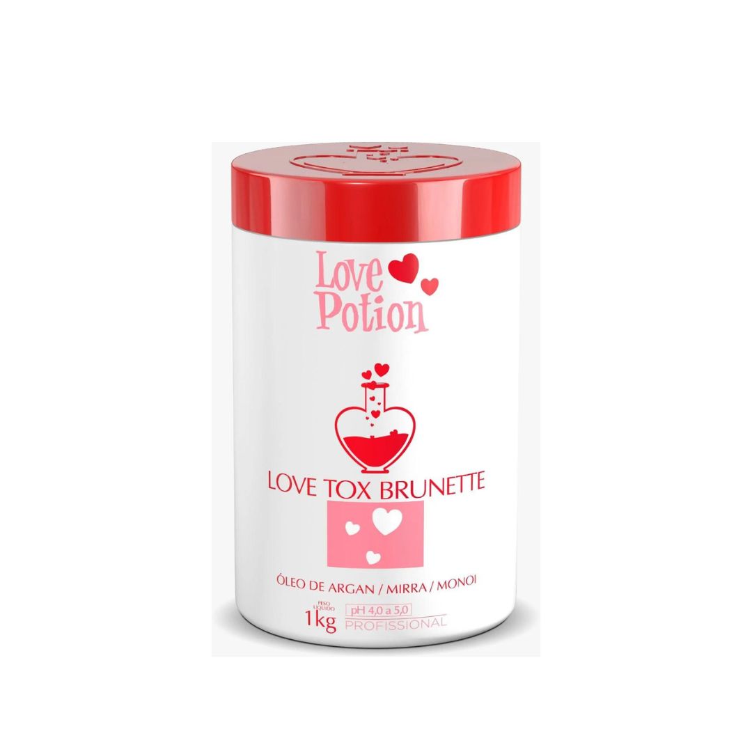 Love Tox Brunette Formol Free Argan Mirra Monoi Oils Hair Deep Hair Mask  1kg - Love Potion