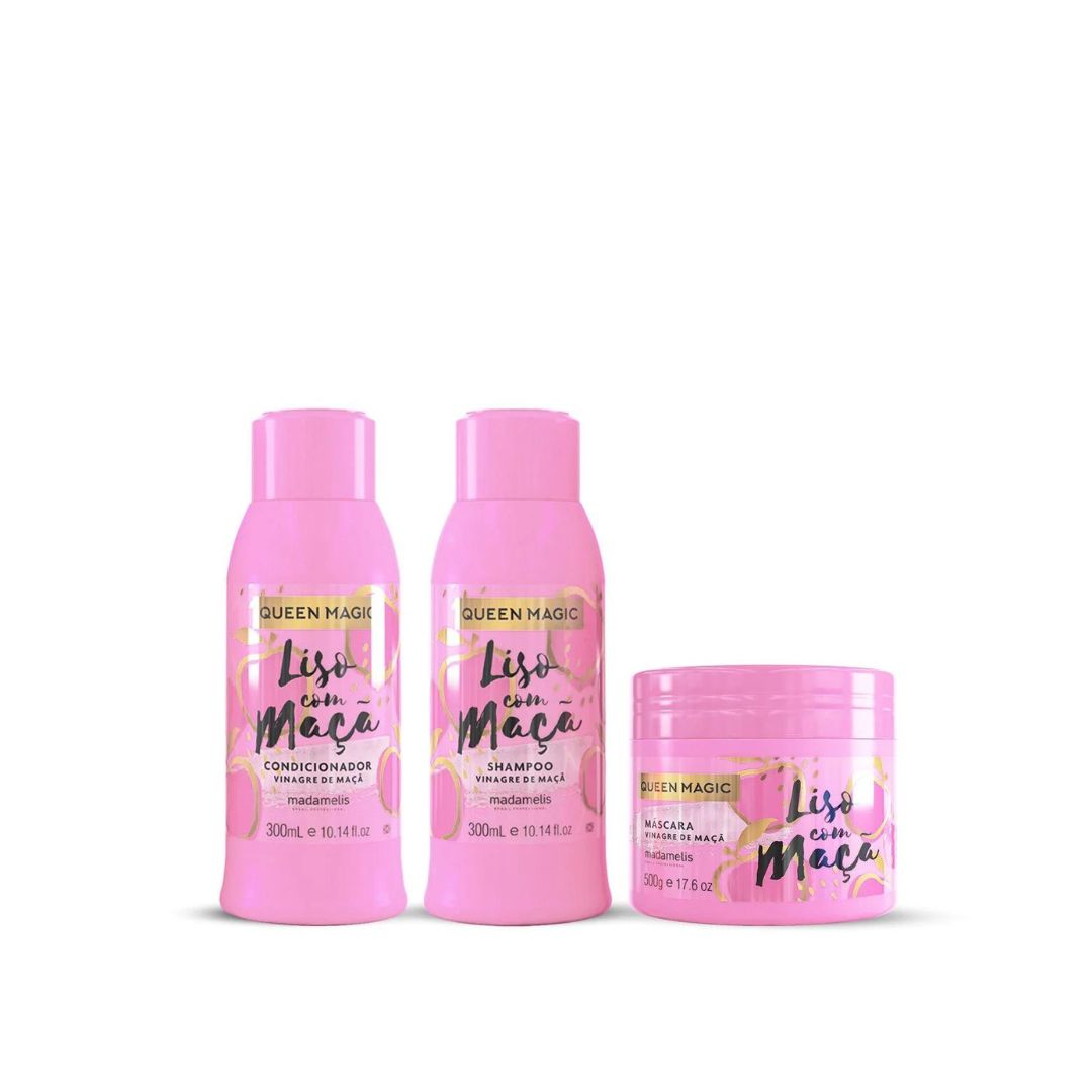 MadameLis Queen Magic Liso com Maca Hair Apple Vinegar Treatment Kit