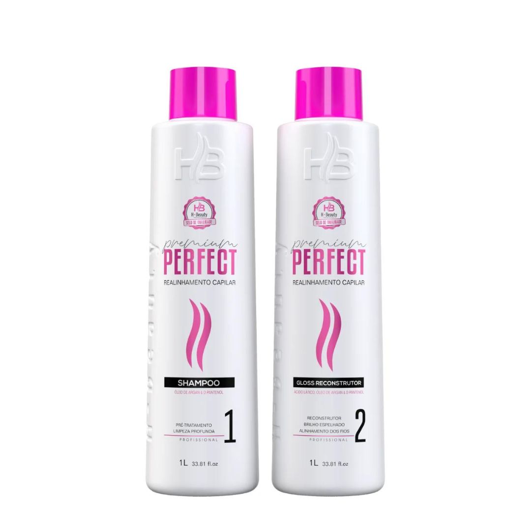 Perfect Premium Progressive Brush Hair Straightening Kit 2x1L H Beauty