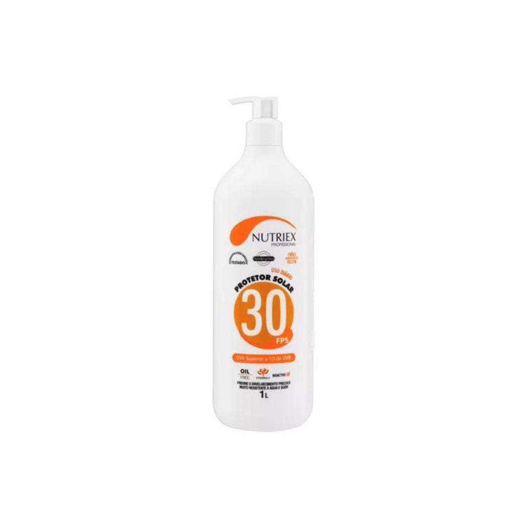 Sunscreen SPF 30 Oil Free Water Resistant UVA / UVB Skin Protection 1L Nutriex