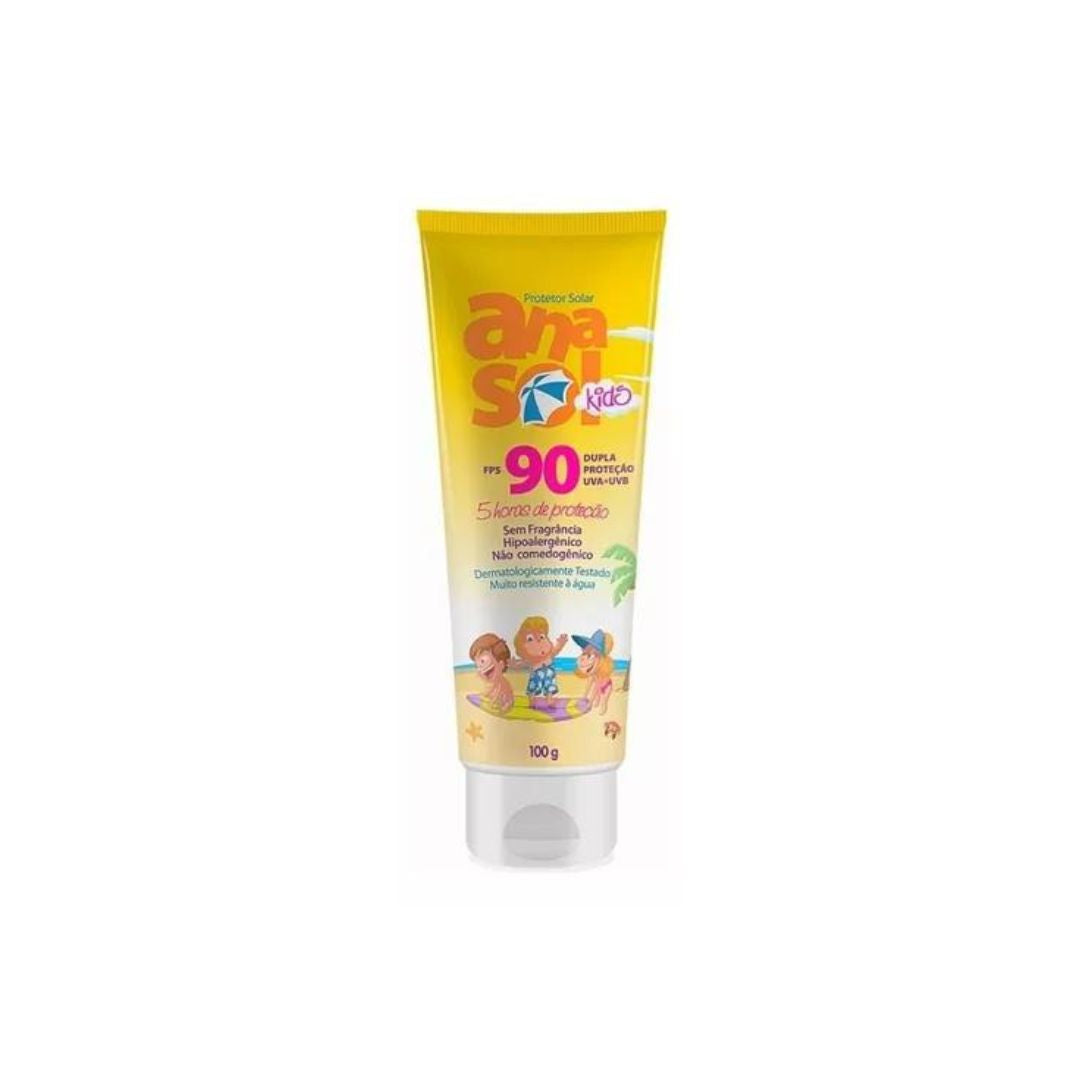 Kids SPF 90 Body / Face Sunscreen Water Resistant Skin Care 100ml Anasol