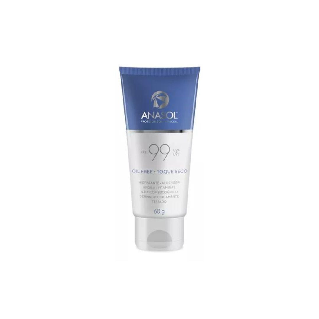 Facial Sunscreen SPF 99 Oil Free Skin Care Moisturizing Protection 60g Anasol