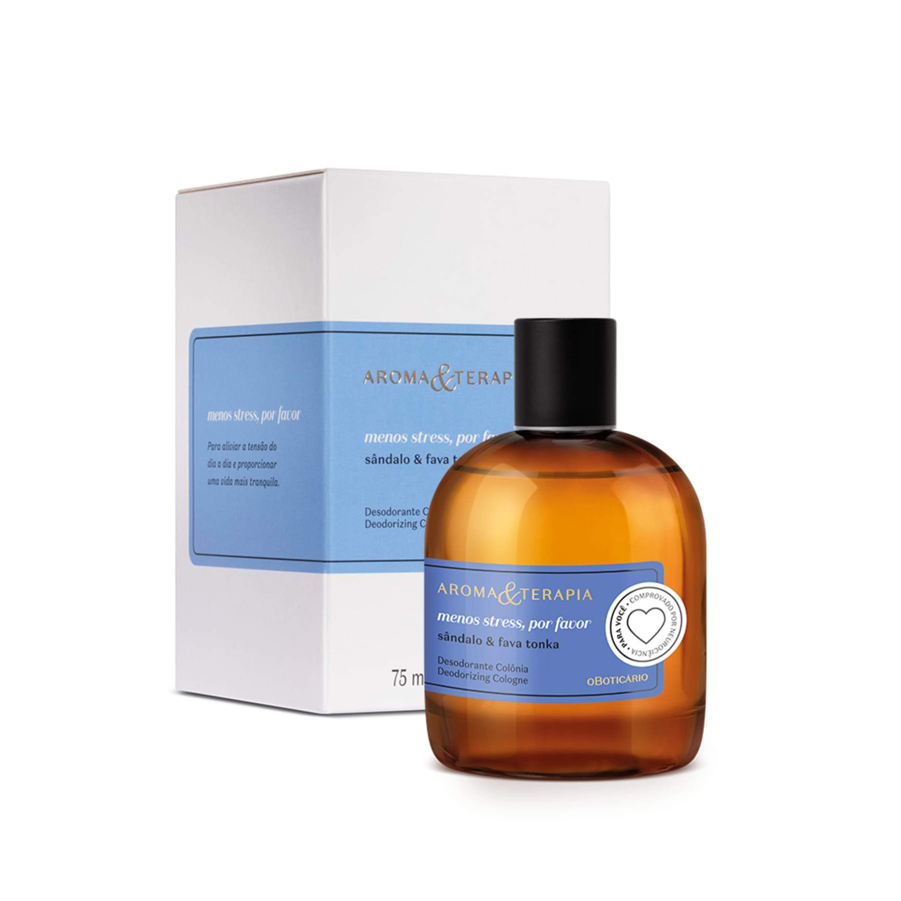 Kit Aroma & Therapy Less Stress: Deodorant Cologne 75ml + Environmental Aromatizer 250ml - o Boticario