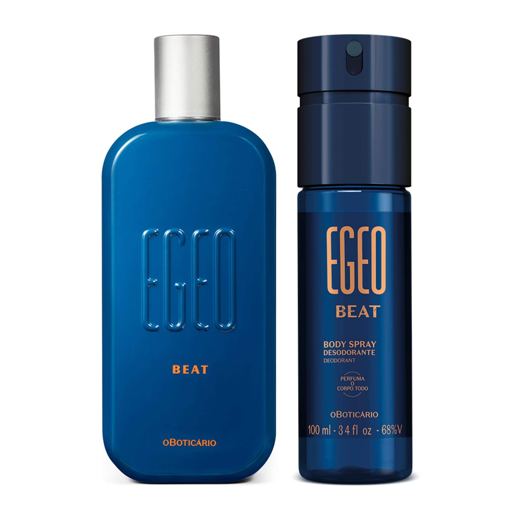 Kit Egeo Beat: Deodorant Cologne 90ml + Body Spray 100ml - o Boticario