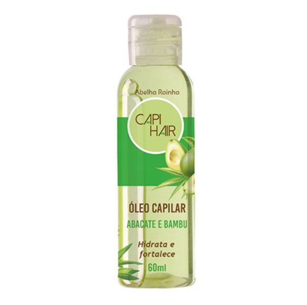 Abelha Rainha Hair Care Avocado Abacate Bamboo Strengthening Hair Restore Oil 60ml - Abelha Rainha