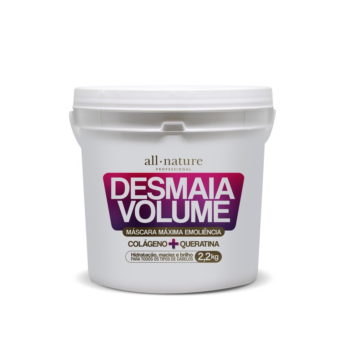 All Nature Hair Mask Desmaia Volume Keratin Collagen Maximum Emollience Mask 2,2Kg - All Nature