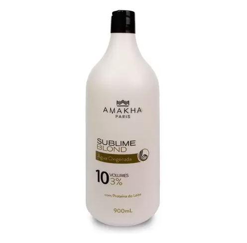 Amakha Brazilian Keratin Treatment Sublime Blond OX 10 Vol. 3% Hydrogen Peroxide Discoloration 900ml - Amakha