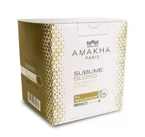 Amakha Brazilian Keratin Treatment Sublime Blond White Dust Free Bleaching Powder Discoloration 500g - Amakha
