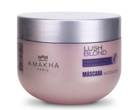 Amakha Hair Mask Lush Blond Tinting Neutralizing Revitalizing Hydration Mask 300g - Amakha