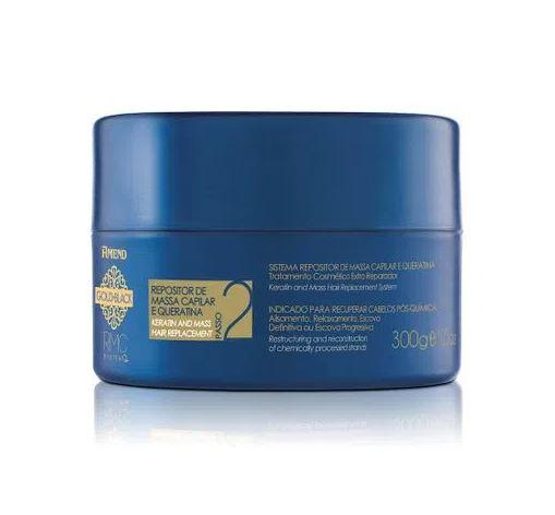 Amend Hair Mask Black Gold Hair Mass Keratin Replenisher Post Chemistry RMC Mask 300g - Amend