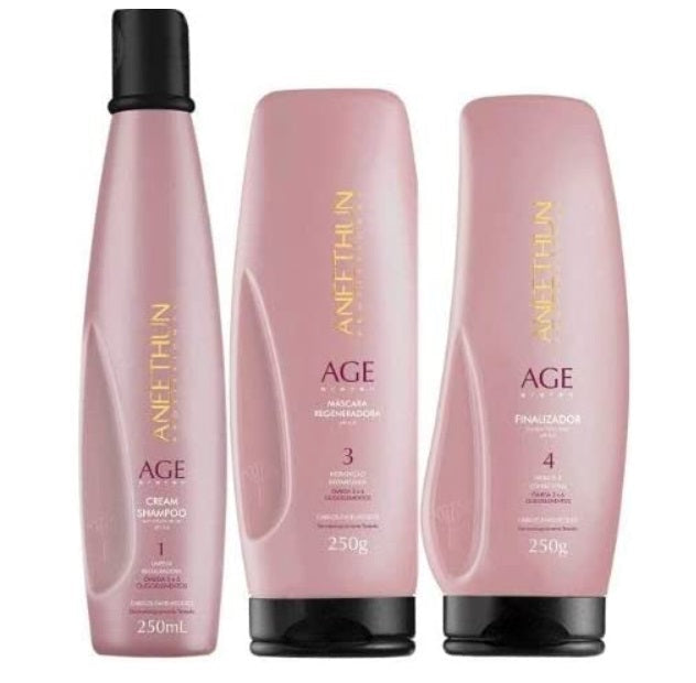 Aneethun Hair Care Kits Age System Hair Replacement Recovery Hair Moisturizing Kit 3 Itens - Aneethun