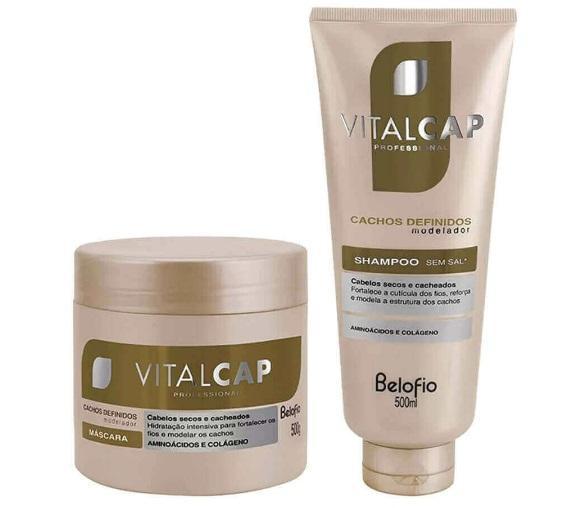 BeloFio Home Care Professional Amino Acid Collagen Vitalcap Defined Hair Curls Kit 2x500 - BeloFio
