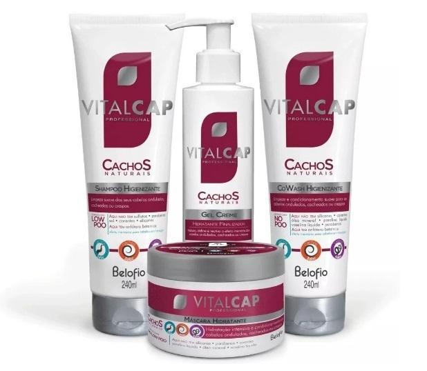 BeloFio Home Care Professional Hair Treatment Vitalcap Natural Curls Kit 4 Products - BeloFio
