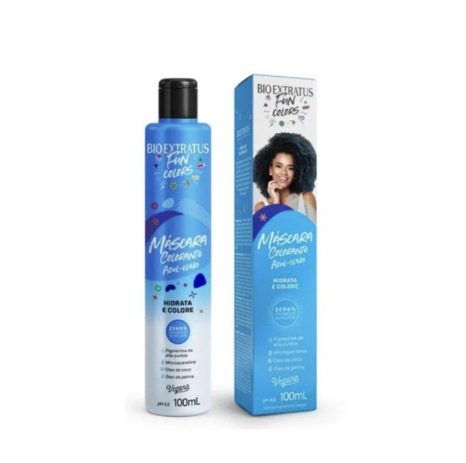 Bio Extratus Hair Care Fun Colors Light Blue Maintenance Hair Vegan Treatment Mask 100ml - Bio Extratus