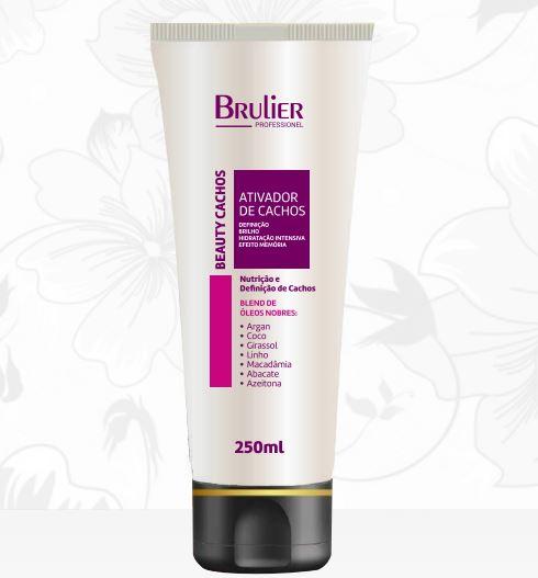 Brulier Brazilian Keratin Treatment Nutrition Humidification Definition Hair Activator Beauty Curls 250ml - Brulier