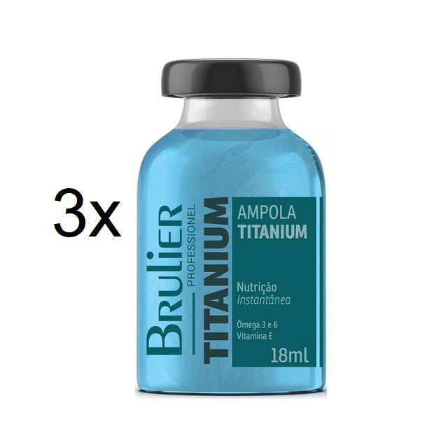 Brulier Hair Ampoule Titanium Hair Treatment Ampoule Instant Nourishing Softness 18ml - Brulier