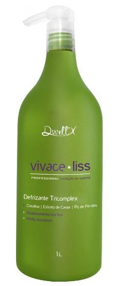 Dwell'x Brazilian Keratin Treatment Formol Free Progressive Vivace Liss Tricomplex Anti Frizz Treatment 1L - Dwell'x
