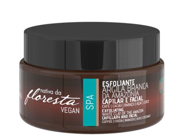 Ecosmetics Brazilian Keratin Treatment White Clay Body & Hair Scrub Amazon Native to the Forest SPA 220ml - Ecosmetics