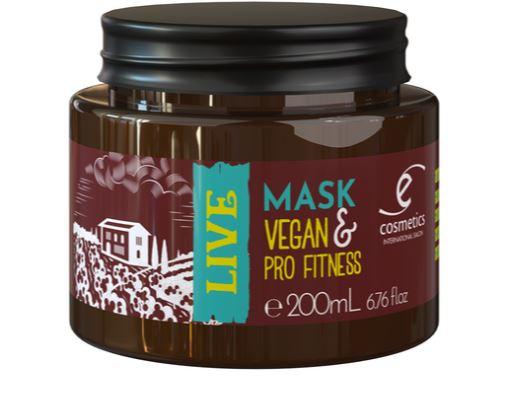 Ecosmetics Hair Mask Pro Fitness Vegan Oil Control Live Softness Silkiness Mask 200ml - Ecosmetics