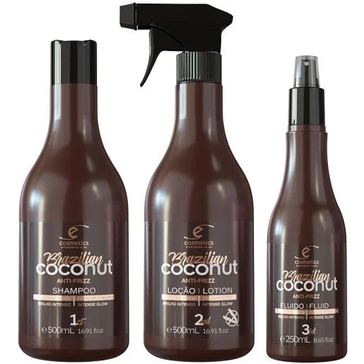 Ecosmetics Hair Treatment Ecosmetics Brazilian Coconut Kit