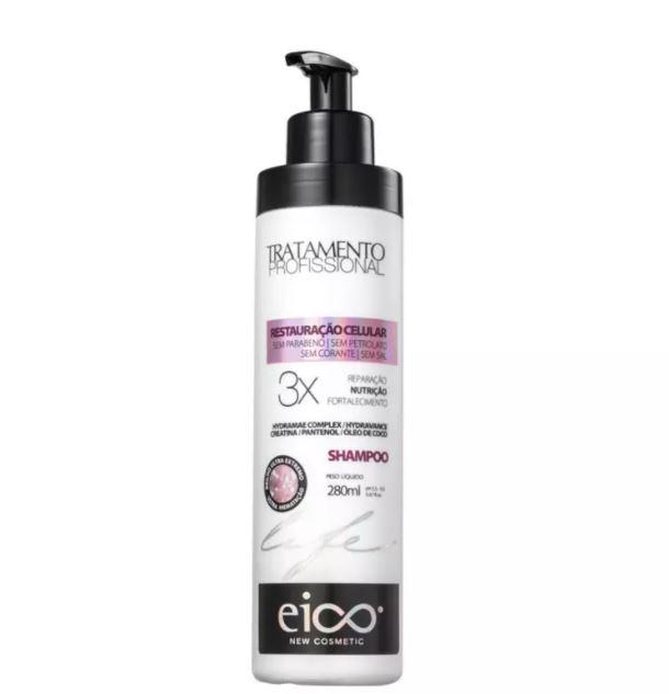 Eico Brazilian Keratin Treatment Extreme Cellular Restoration Repair Nutrition Strengthening Shampoo 280ml - Eico