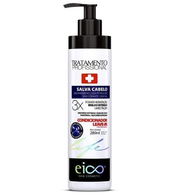 Eico Brazilian Keratin Treatment Hydration Brightness Intense Moisturizing Save Conditioner Leave-in 280ml - Eico