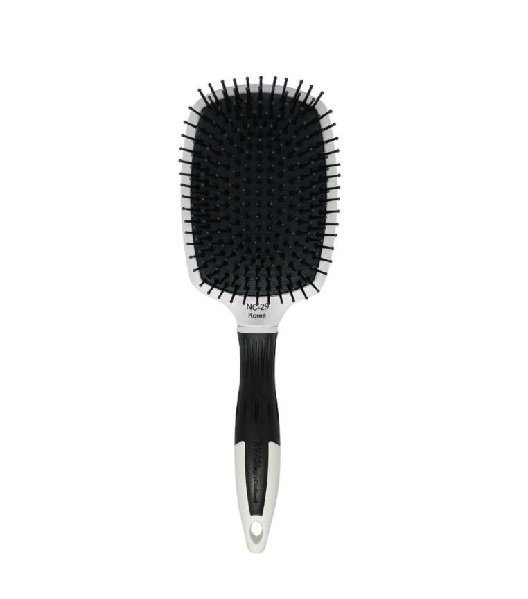 Evas Brushes Professional Padded Base Nylon Bristles Racket Hair Combing Brush NC-29 - Evas