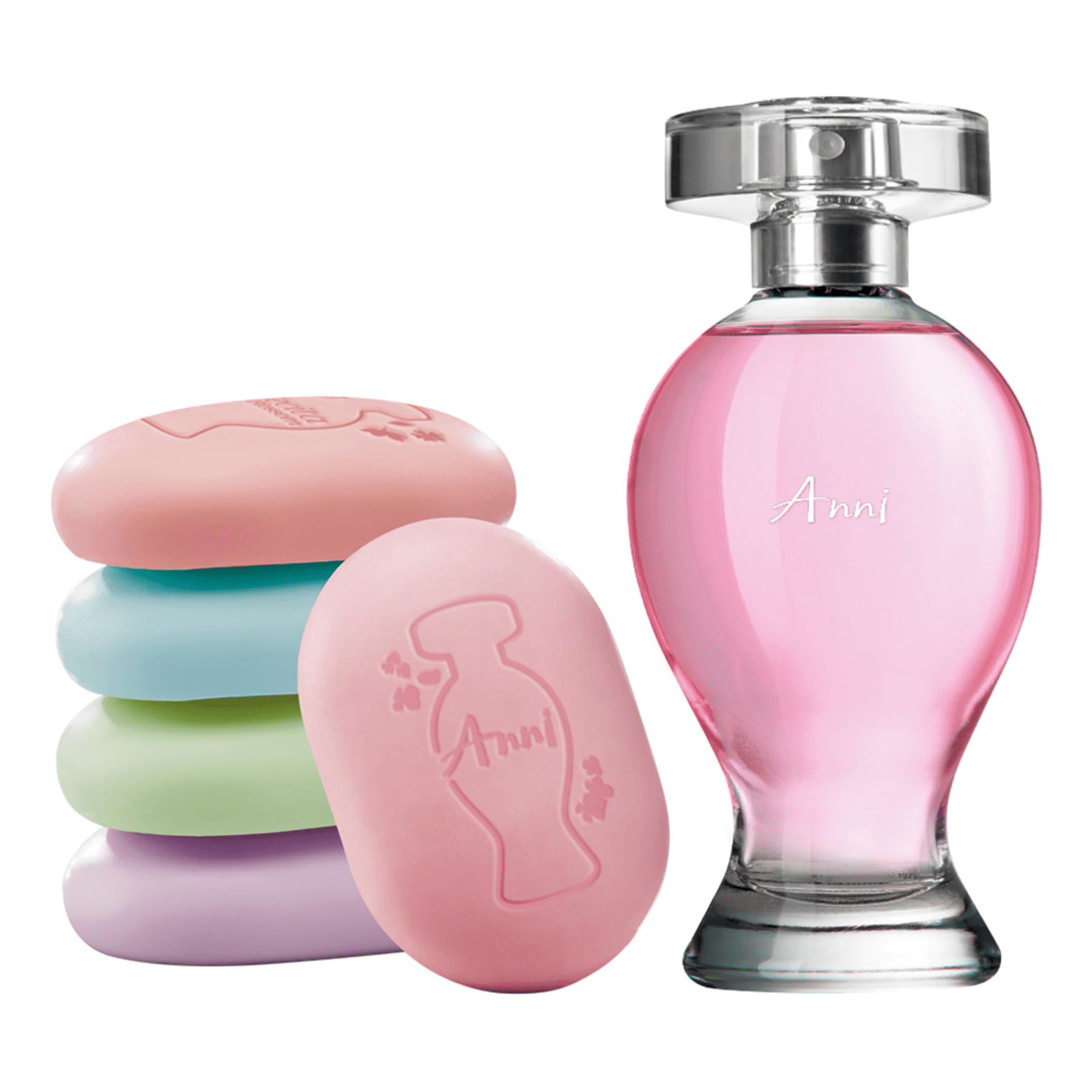 Kit Boticollection: Anni Deodorant Cologne 100 Ml + 5 Perfumed Soaps 80g - o Boticario