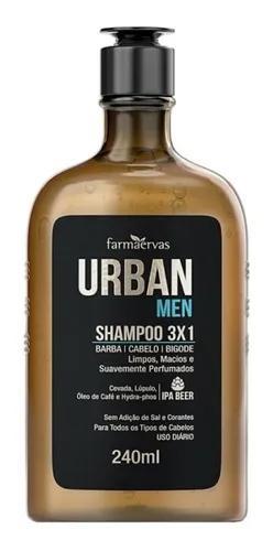Farmaervas Men's Treatment Farmermas Urban Men Shampoo 3 in 1 240ml - Farmaervas