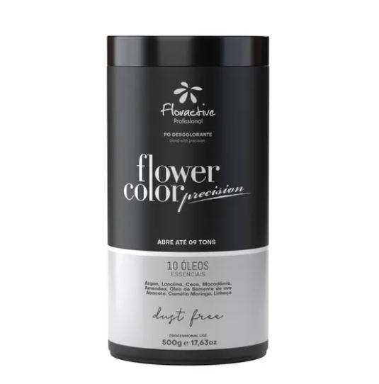 Floractive Brazilian Keratin Treatment Flower Color Dust Free Precision 10 Oils Bleaching Powder 450g - Floractive