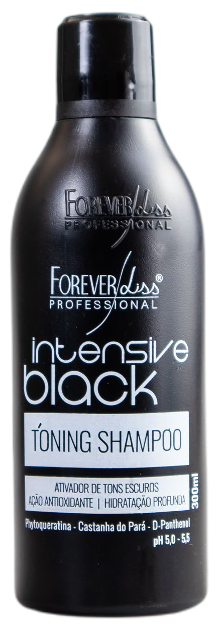 Forever Liss Brazilian Keratin Treatment Dark Tones Activator Toning Hair Shampoo Intensive Black 300ml - Forever Liss