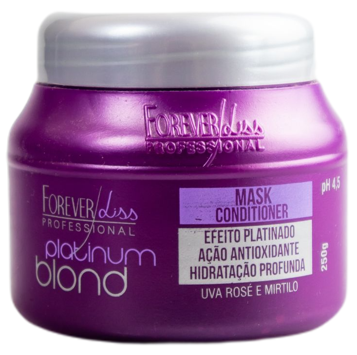 Forever Liss Hair Mask Platinum Blond Toning Ontioxidant Hair Mask Conditioner 250g - Forever Liss
