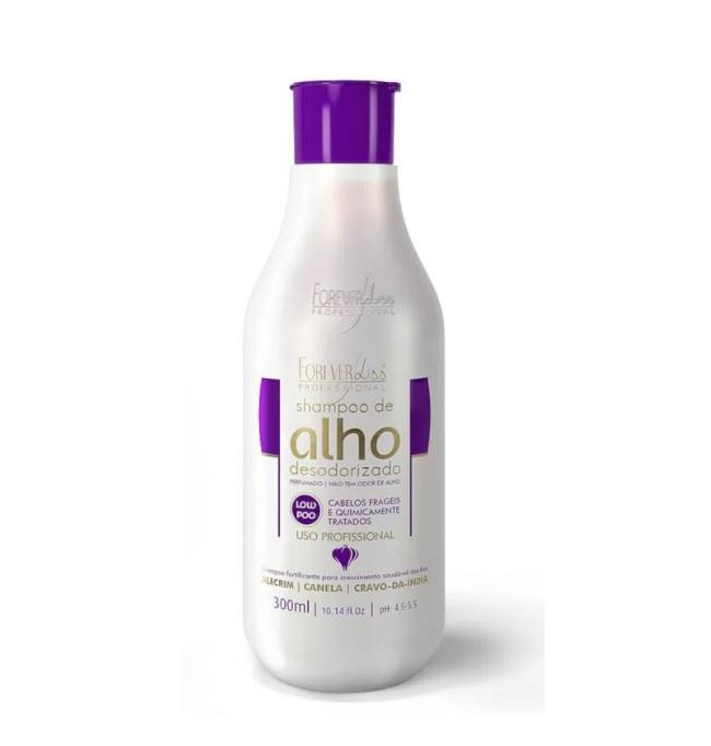 Forever Liss Shampoo Fortifying Garlic Alho Oil Control Home Hair Care Shampoo 300ml - Forever Liss
