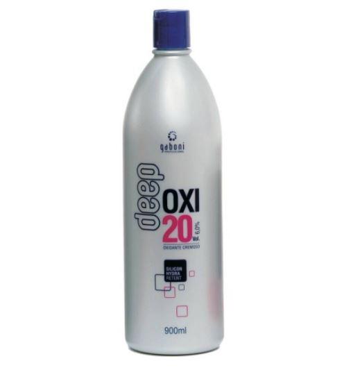 Gaboni Brazilian Keratin Treatment Creamy Oxidizer Deep Oxi 20 Vol. Oil Hydra Retent Discoloration 900ml - Gaboni