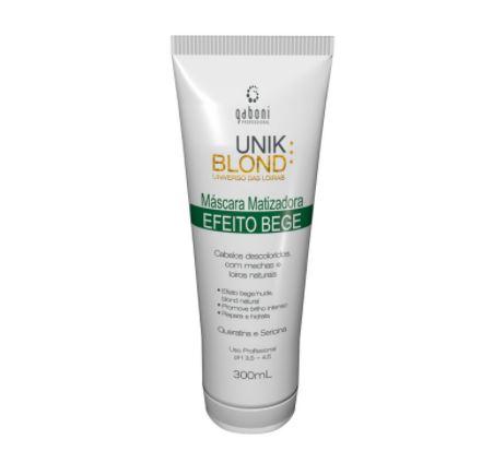 Gaboni Brazilian Keratin Treatment Unik Blond Beige Effect Tinting Shine Repair Moisturizing Mask 300ml - Gaboni