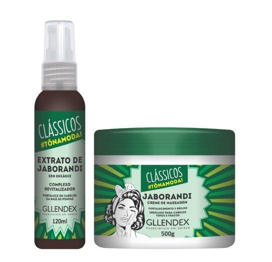 Gllendex Brazilian Keratin Treatment Jaborandi Complex Thin and Weak Hair Strengthening Shine Kit 2 Prod. - Gllendex
