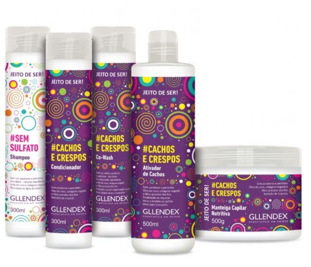 Gllendex Brazilian Keratin Treatment Way to Be Jeito de Ser Curly Wavy Hair Vegan Treatment Kit 5 Products - Gllendex
