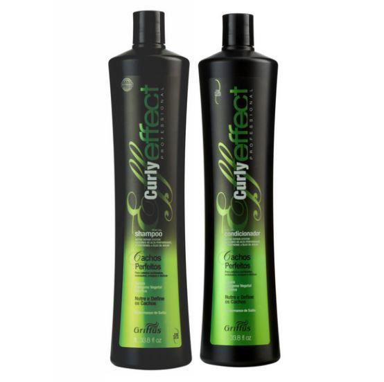 Griffus Brazilian Keratin Treatment Curly Effect Perfect Curls Argan Marrow Collagen Elastin Treatment Kit 2xL - Griffus