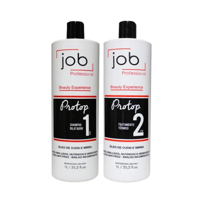 Job Hair Brazilian Keratin Treatment Beauty Experience Protop Mirra Ojon Oils Thermal Treatment Kit 2x1L - Job Hair