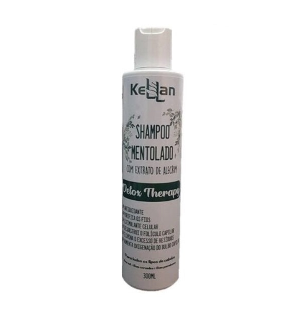 Kellan Shampoo Detox Therapy Menthol Shampoo Antioxidant Purifying Hair Treatment 300ml - Kellan