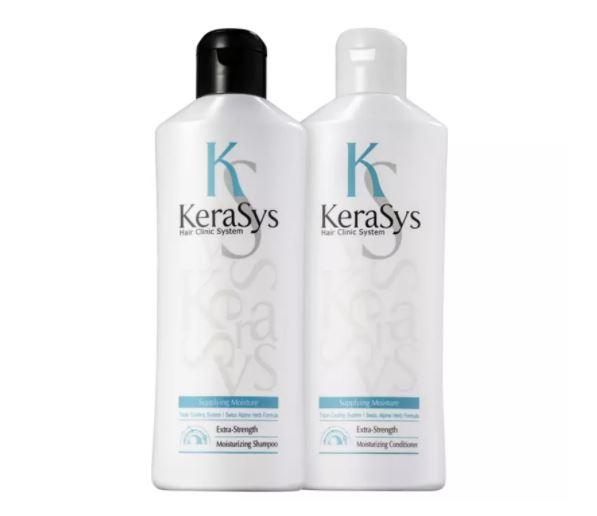 KeraSys Brazilian Keratin Treatment Moisturizing Oriental Herbal Argan Jojoba Avocado Treatment 2x180ml - KeraSys