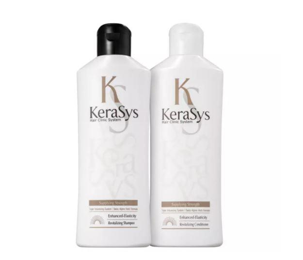 KeraSys Brazilian Keratin Treatment Revitalizing Herbal Extract Keratin Triple Volumizing Treatment Kit 2x180ml - KeraSys