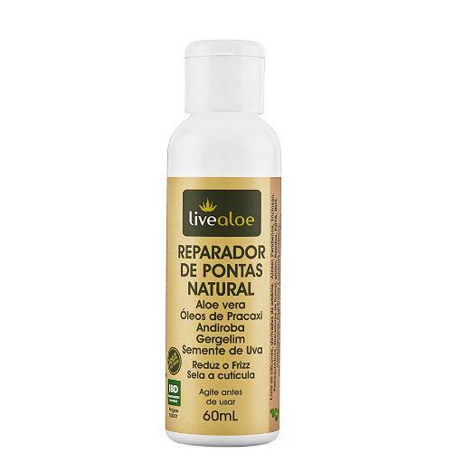 Livealoe Brazilian Keratin Treatment Natural Aloe Vera Pracaxi Oil Grape Sesame Tips Repair Finisher 60ml - Livealoe