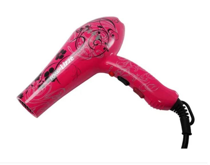 Lizze Acessories Professional Brushing Power Pink Hairstyling Dryer 110V 127V 2200W - Lizze