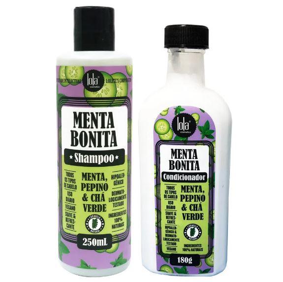Lola Cosmetics Brazilian Keratin Treatment Cocumber Peppermint Green Tea Beautiful Mint Vegan Kit 2 Prod. - Lola Cosmetics