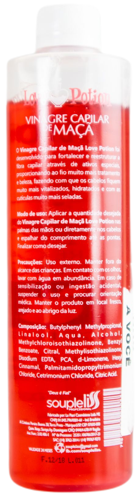 Love Potion Brazilian Keratin Treatment Brazilian Magic Potion Apple Capillary Vinegar Treatment 500ml - Love Potion