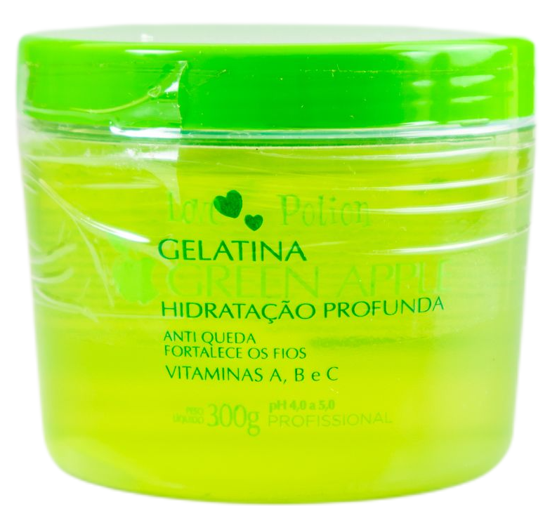 Love Potion Hair Mask Hydrating Gelatine Green Apple Jelly Hair Treatment Mask 300g - Love Potion